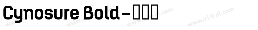 Cynosure Bold字体转换